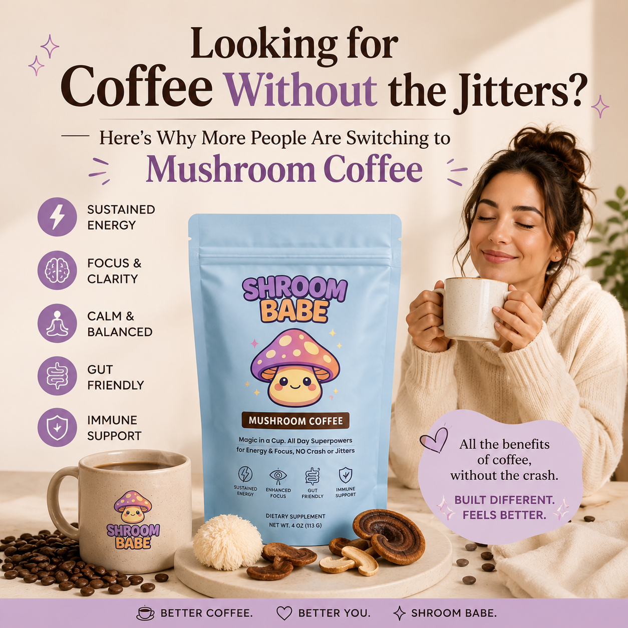 Looking for Coffee Without the Jitters? Here's Why More People Are Switching to Mushroom Coffee