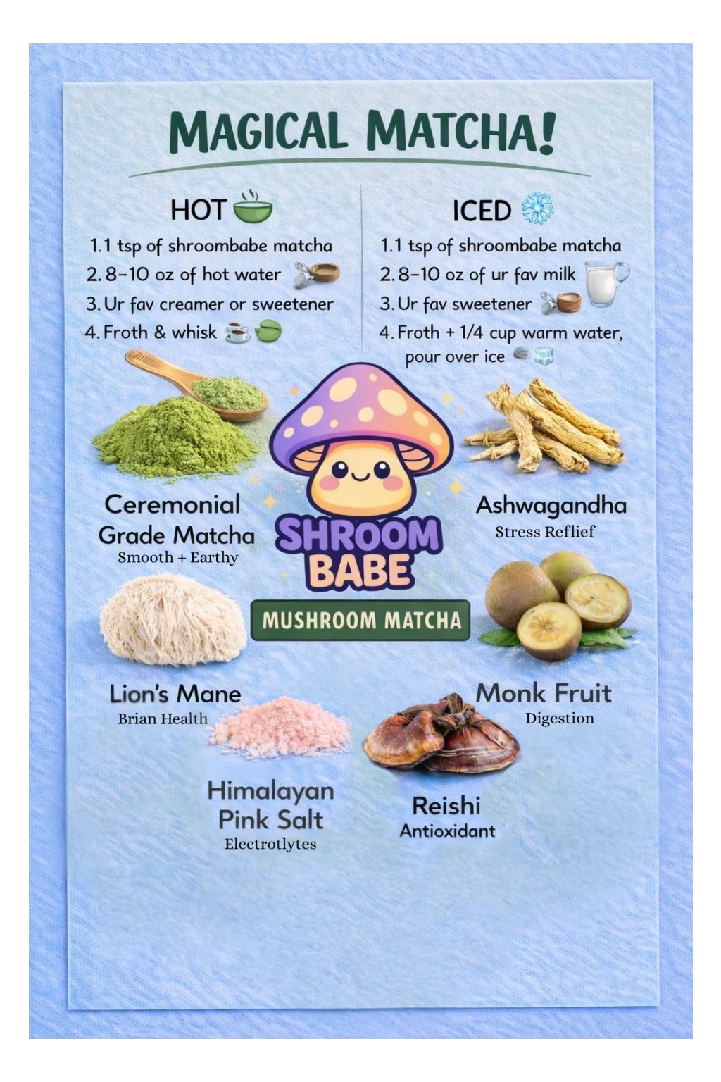 Mushroom Matcha 🍵